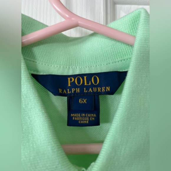 Girls size 6x lime green Polo sleeveless drop waist dress, NWOT - Picture 3 of 7